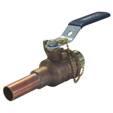 (Nibco Part#:  NR83806) PS585-70-HC - Ball Valve - Bronze, 200 PSI, Hose Connection