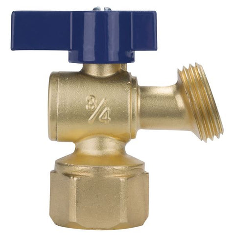 (Nibco Part#:  NB64JH6) QT73X - Boiler Drain - Quarter-Turn, FIP to Hose