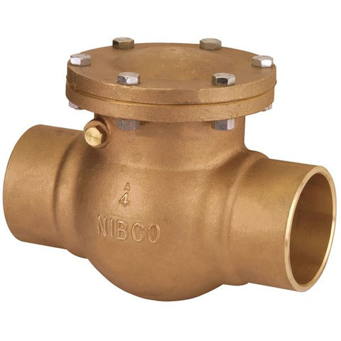 (Nibco Part#:  NJ7J00H) S-433-B - Check Valve - Bronze, Bronze Disc, Solder Ends