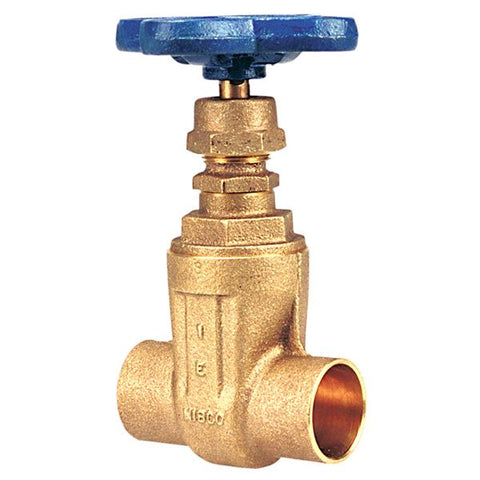 (Nibco Part#:  NJ0J005) S-113 - Gate Valve - Bronze, Non-Rising Stem, Solder Ends