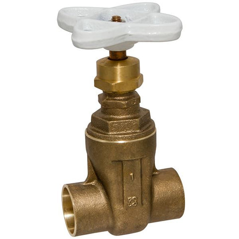 (Nibco Part#:  NJ0J0X6) S-113-LF - Gate Valve - Lead-Free*, Non-Rising Stem, Solder