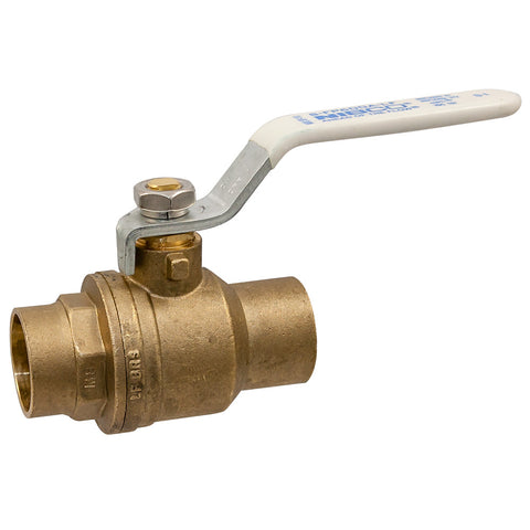 (Nibco Part#:  NJ998X5) S-FP-600A-LF - Ball Valve - Lead-Free* Brass, Two-Piece, Full Port, C x C