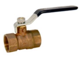 (Nibco Part#:  NL96006) T-580-A - Ball Valve - Brass, Two-Piece, Standard Port, NPT x NPT