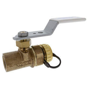 (Nibco Part#:  HP95808) T-585HP-LF-HC - Thread End x Hose End - High-Performance Bronze Ball Valve - Lead-Free