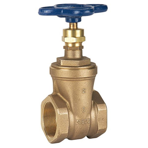 (Nibco Part#:  NL1J004) T-133 - Gate Valve - Bronze, Non-rising Stem, Threaded