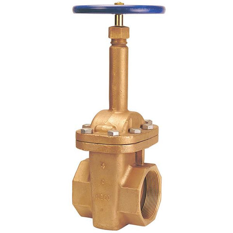 (Nibco Part#:  NL1M00H) T-134 Large Diameter - Gate Valve - Bronze, Rising Stem, Bolted Bonnet, Threaded