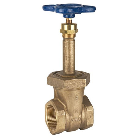 (Nibco Part#:  NL1M004) T-134 - Gate Valve - Bronze, Rising Stem, Union Bonnet, Threaded