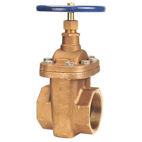 (Nibco Part#:  NL1T00H) T-136 Large Diameter - Gate Valve - Bronze, Non-rising Stem, Bolted Bonnet, Threaded