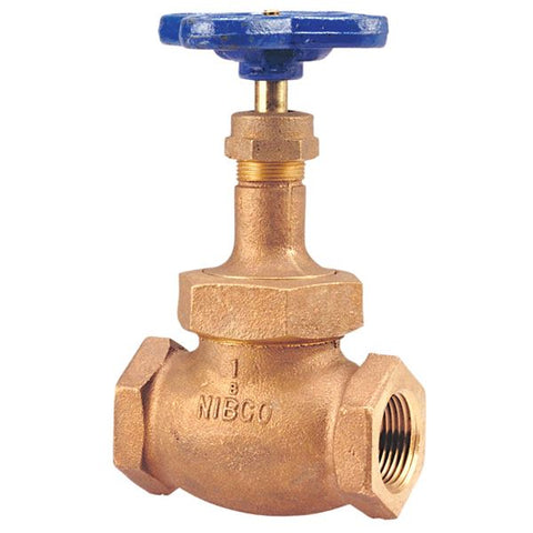 (Nibco Part#:  NL34002) T-235-Y - Globe Valve - Bronze, Class 150, PTFE Disc