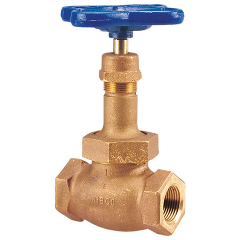 (Nibco Part#:  NL3MN04) T-256-AP - Globe Valve - Bronze, Full Plug Disc