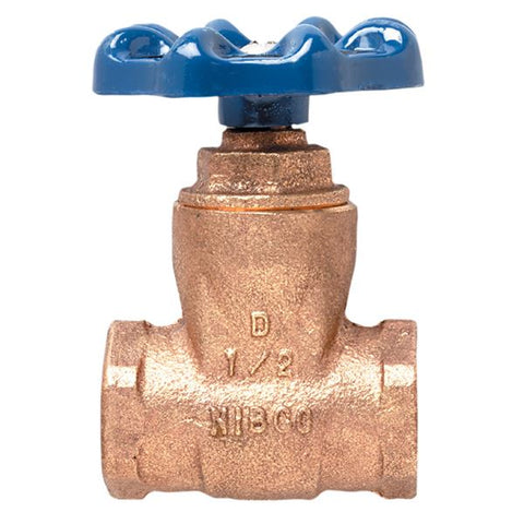 (Nibco Part#:  N41B006) T-29 - Gate Valve - Bronze, Full Port, Compact Design, Threaded Ends