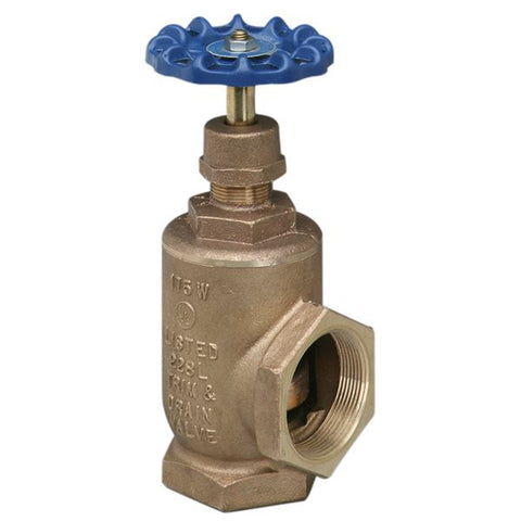 (Nibco Part#:  NL4C00B) T-301-W - Angle Valve - Bronze, Fire Protection