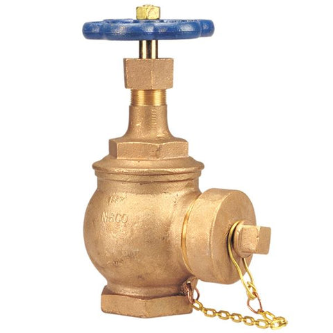 (Nibco Part#:  NL5200E) T-331-HC - Angle Valve - Bronze, Fire Protection, Cap and Chain