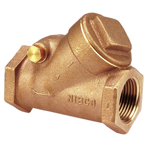 (Nibco Part#:  NL7J004) T-433-B - Check Valve - Bronze, Bronze Disc, Threaded Ends