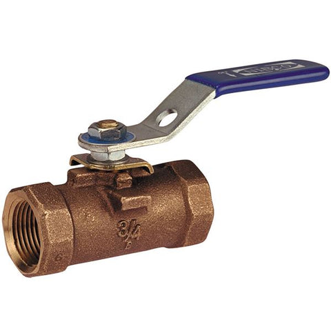 (Nibco Part#:  NL940Q5) T-560-BR-R-20 - One-Piece Bronze Ball Valve - Reinforced PTFE, Bronze Trim