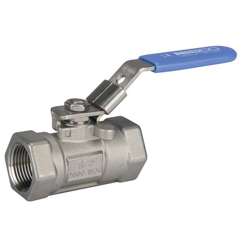 (Nibco Part#:  NL944IB) T-560-S6-R-66-FS-LL - One-Piece Stainless Steel Ball Valve - Reduced Port, Fire Safe