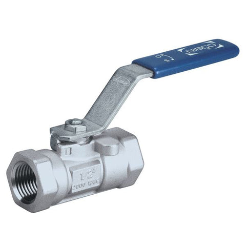 (Nibco Part#:  NL943KDP) T-560-S6-R-66-LL - One-Piece Stainless Steel Ball Valve - Stainless Steel Trim, Locking Lever