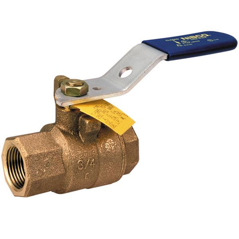 (Nibco Part#:  NL9502B) T-580-70-UL - Two-Piece Bronze Ball Valve - Conventional Port, UL Listed