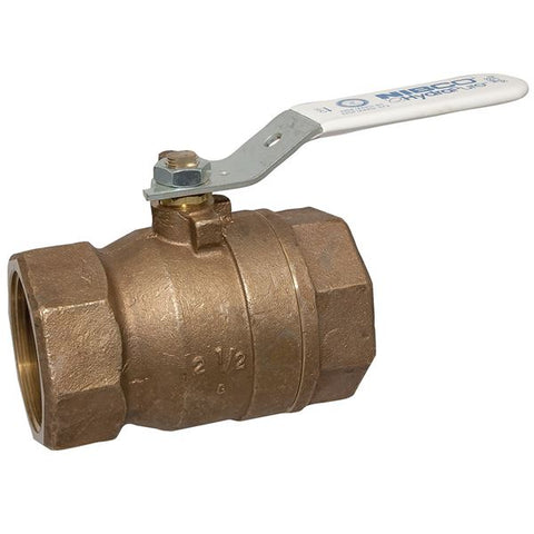 (Nibco Part#:  NL95HXB) T-580-66-LF - Two-Piece Bronze Ball Valve - Lead-Free*, Stainless Steel Trim, Conventional Port, Threaded