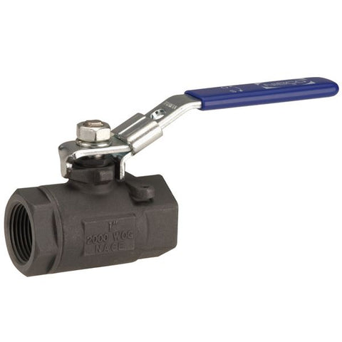 (Nibco Part#:  NL94T04) TC-580-CS-R-25-LL - Two-Piece Carbon Steel Ball Valve - Conventional Port, Cast Mounting Pad