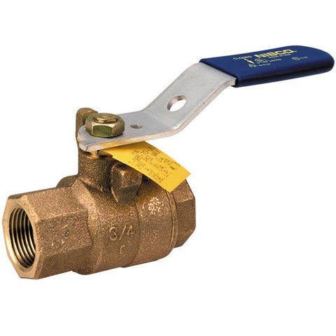 (Nibco Part#:  NL96024) T-585-70-UL - Two-Piece Bronze Ball Valve - Full Port, UL Listed