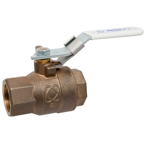 (Nibco Part#:  NL95LX8) T-585-80-LF - Two-Piece Bronze Ball Valve - Lead-Free*, Full Port, Threaded