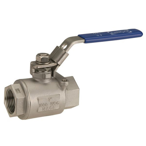 (Nibco Part#:  NL95X04) T-585-S6-R-66-LL - Two-Piece Stainless Steel Ball Valve - Full Port