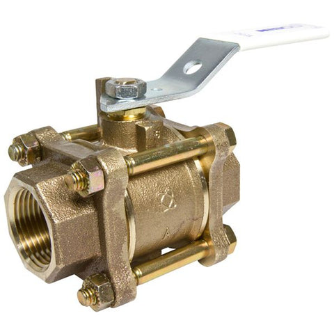 (Nibco Part#:  NL99HX4) T-595-Y-66-LF - Ball Valve - Lead-Free*, Three-Piece, Full Port, Stainless Steel Trim