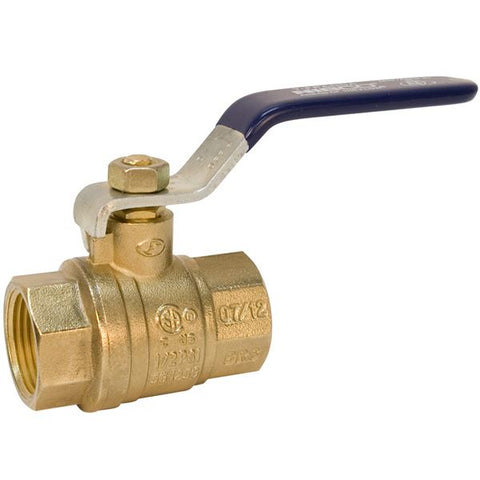 (Nibco Part#:  NL998H4) T-FP-600A - Ball Valve - Brass, Two-Piece, Full Port, NPT x NPT